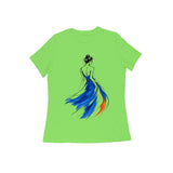 Silhouette in Motion — Women's Regular T-shirt - Liril Green