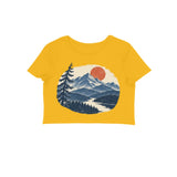 Mountain Air — Women's Crop Top - Golden Yellow