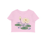 Lotus Current — Women's Crop Top - Light Pink