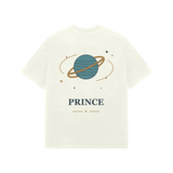 Orbit Prince — Premium Oversized T-shirt in Ivory — model