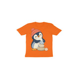 Pebble Penguin — Toddler T-shirt - Orange