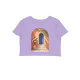 Courtyard Light — Women's Crop Top - Iris Lavender