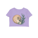 Ocean Jewel — Women's Crop Top - Iris Lavender