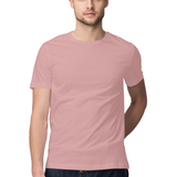 Everyday Ivory Tee — Regular Unisex T-shirt in Dusty Rose — model