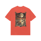 Rann Reflections — Premium Oversized T-shirt in Burgundy — model