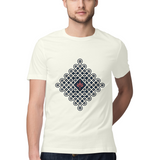Kolam — Regular Unisex T-shirt in Ivory — model