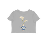 Ceramic Soul — Women's Crop Top - Melange Grey