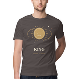 Orbit King — Regular Unisex T-shirt in Charcoal — model