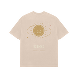 Orbit King — Premium Oversized T-shirt in Beige — model