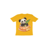 Teacup Panda — Toddler T-shirt - Golden Yellow
