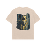 Fridge Glow — Premium Oversized T-shirt in Beige — model