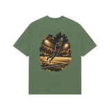 Boundary Catch — Premium Oversized T-shirt in Forest Green — model