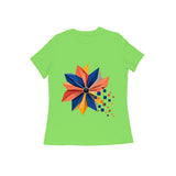Pixel Petal — Women's Regular T-shirt - Liril Green