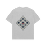 Kolam — Premium Oversized T-shirt in Light Grey — model