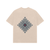 Kolam — Premium Oversized T-shirt in Beige — model