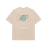 Orbit Prince — Premium Oversized T-shirt in Beige — model