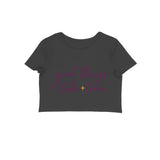 Good Things — Women's Crop Top - Black