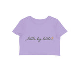 Little by Little — Women's Crop Top - Iris Lavender