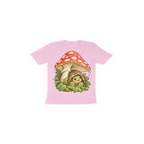 Tortoise Mushroom Umbrella — Toddler T-shirt - Light Pink