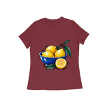 Citrus Still Life — Women's Regular T-shirt - Maroon