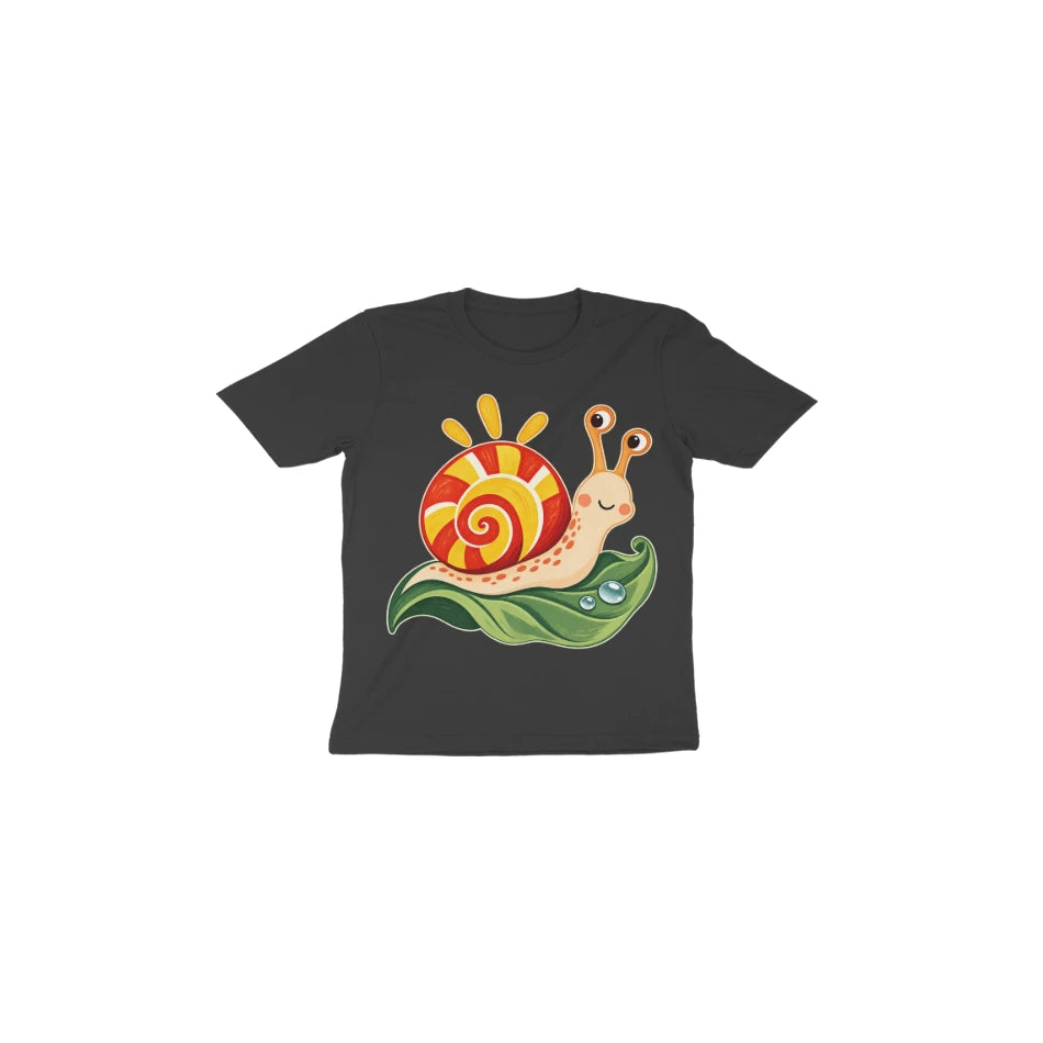 Sunshine Snail — Toddler T-shirt - Black
