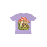 Tortoise Mushroom Umbrella — Toddler T-shirt - Iris Lavender