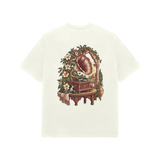 Veranda Melody — Premium Oversized T-shirt in Ivory — model