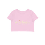 Weekend State — Women's Crop Top - Light Pink