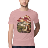 Tea Valley — Regular Unisex T-shirt in Dusty Rose — model