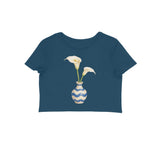 Ceramic Soul — Women's Crop Top - Navy Blue