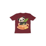 Teacup Panda — Toddler T-shirt - Maroon