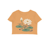 Lotus Current — Women's Crop Top - Mustard Yellow