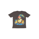 Puddle Duck Parade — Toddler T-shirt - Charcoal Grey