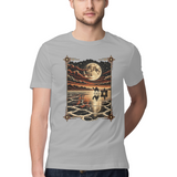 Rann Reflections — Regular Unisex T-shirt in Ash Grey — model