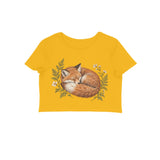 Foxglove Nap — Women's Crop Top - Golden Yellow