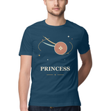 Orbit Princess — Regular Unisex T-shirt in Navy — model