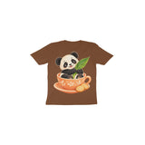Teacup Panda — Toddler T-shirt - Coffee Brown