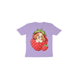 Strawberry Puppy — Toddler T-shirt - Iris Lavender