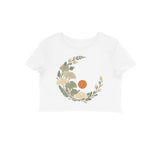 Fern Eclipse — Women's Crop Top - White