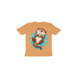 Otter Pebble Hug — Toddler T-shirt - Mustard Yellow