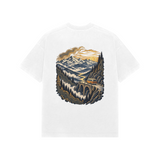 Valley Journey — Premium Oversized T-shirt in White — model