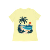 Coastal Pause — Women's Regular T-shirt - Butter Yellow