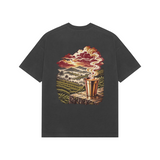 Tea Valley — Premium Oversized T-shirt in Black — model