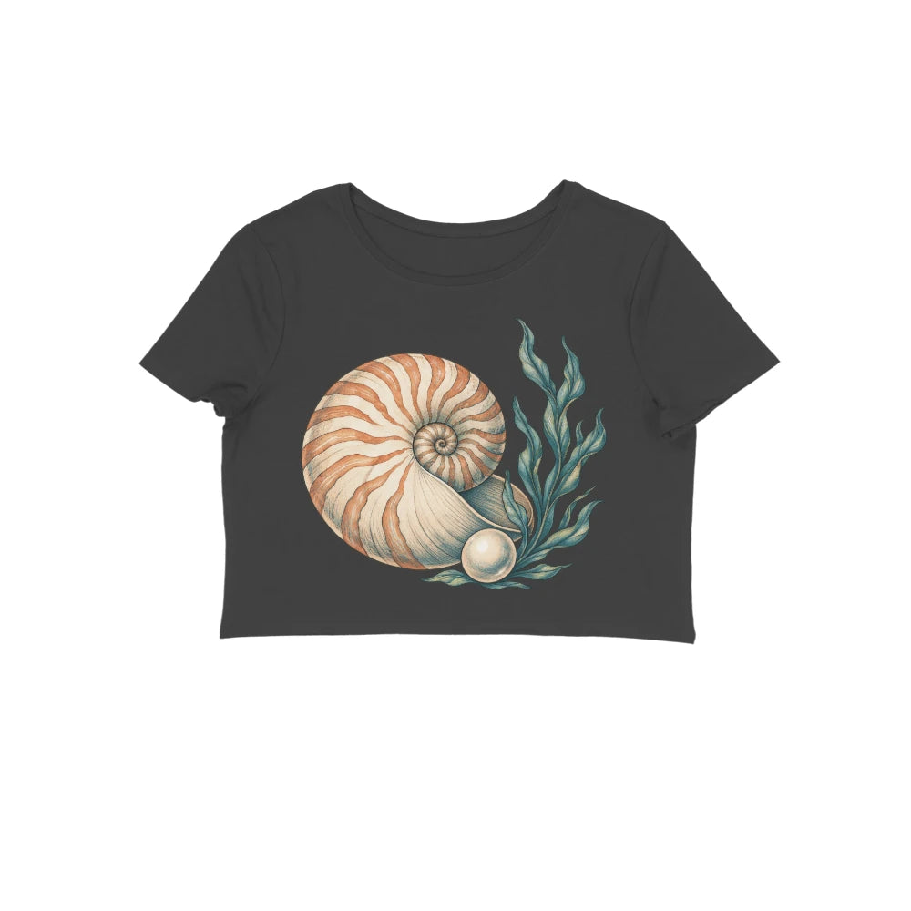 Ocean Jewel — Women's Crop Top - Black