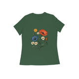 Wildflower Notes — Women's Regular T-shirt - Olive Green