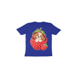 Strawberry Puppy — Toddler T-shirt - Royal Blue