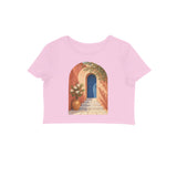 Courtyard Light — Women's Crop Top - Light Pink