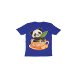 Teacup Panda — Toddler T-shirt - Royal Blue