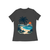 Coastal Pause — Women's Regular T-shirt - Black