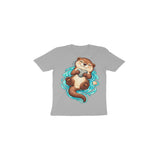Otter Pebble Hug — Toddler T-shirt - Melange Grey